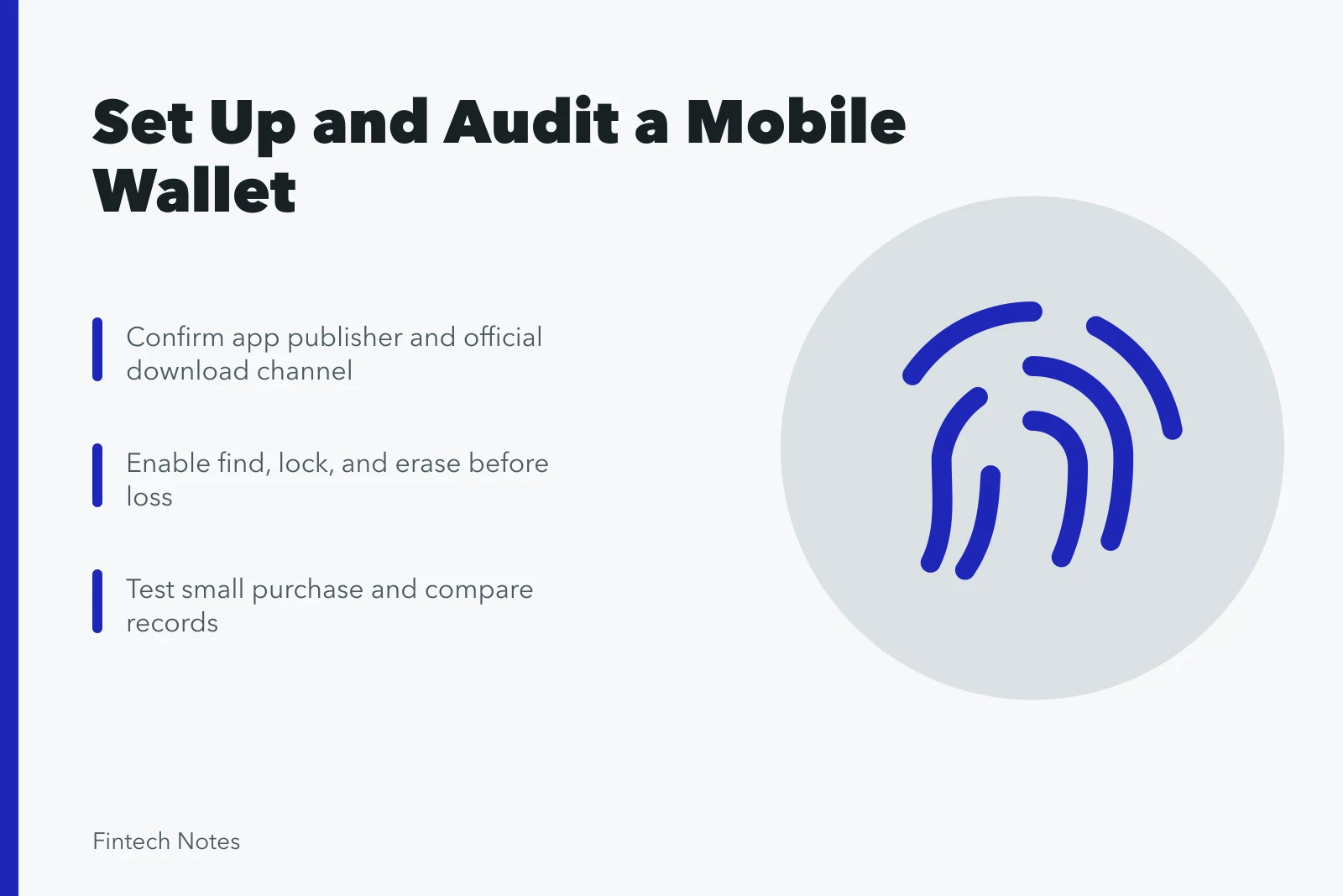 Mobile wallet setup and security audit steps for phone and cards. How to set up and audit a mobile wallet safely